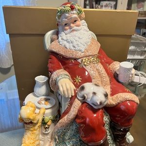 Santa Cookie Jar- Waterford Holiday Heirloom